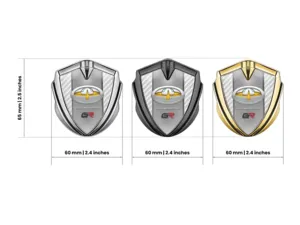 Toyota Emblem Metal Badge Minimal Look Universal Style